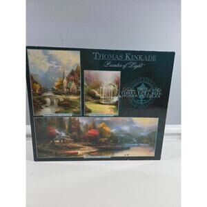 Thomas Kinkade Puzzles Set of 3 Painter of Light